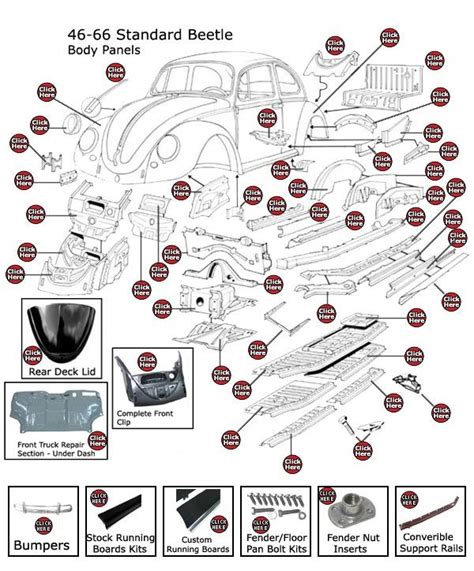 1971 vw beetle power distribution box|VW parts list.